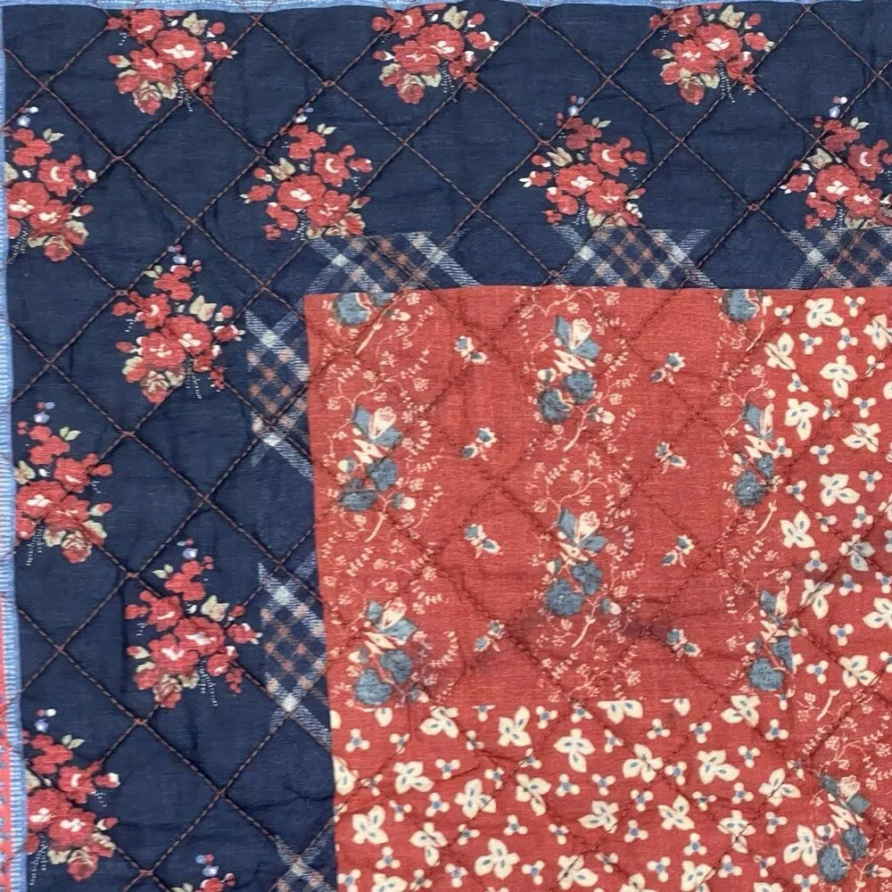 Lauren Ralph‎ Lauren Claremont Quilted Floral Patchwork Sham Standard 20x26